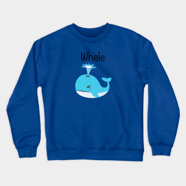 Blue Whale Crewneck Sweatshirt by EclecticWarrior101